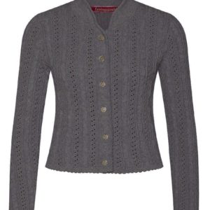 Trachten Strickjacke dunkelgrau Franzi 009529 ~ 30