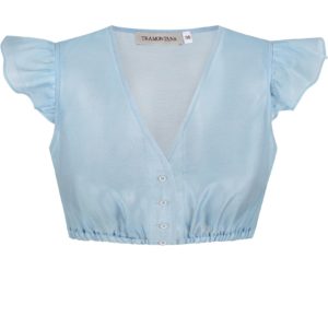 Dirndlbluse DIANA ~ hellblau ~ 30