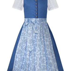 Kinderdirndl dunkelblau hellblau Romy 010955 ~ 104