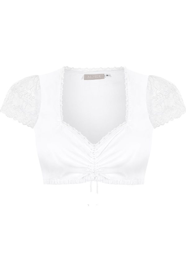 Dirndlbluse weiß Frieda 011111 ~ 32