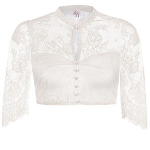 Dirndlbluse Spitze creme Sophia 009079 ~ 36