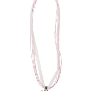 Collier mit Edelweissanhänger 000157 ~ rosa
