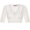 Dirndlbluse Spitze creme Stretch Valentina 009678 ~ 38