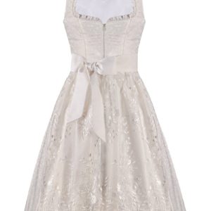 Hochzeitsdirndl midi 65 cm creme Charlotte 001632 ~ 34