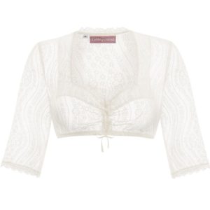 Dirndlbluse Spitze creme Stretch Marie 015412 ~ 30