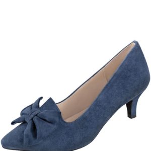 Pumps dunkelblau mit Schleife Julie 016172 ~ 36