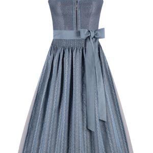 Dirndl lang 85 cm blau grau Lina 014178 ~ 44