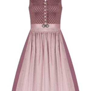 Midi Dirndl 65cm rosenholz altrosa gemustert Doro 007278 ~ 40