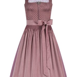 Midi Dirndl 65 cm rosenholz altrosa Adele 010054 ~ 44