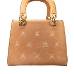 Trachtentasche Samt ~ taupe