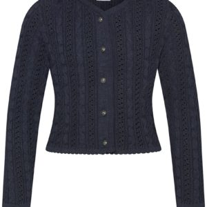 Mädchen Trachten Strickjacke dunkelblau Modell: Lilly 009522 ~ 116