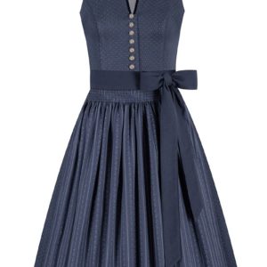 Midi Dirndl 65 cm nachtblau gemustert Ella 014821 ~ 34