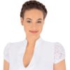 Dirndlbluse weiß mit Spitze Ramona 008403 ~ 30
