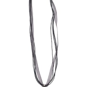 Collier mit Edelweissanhänger 000157 ~ schwarz
