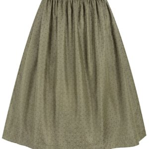 Dirndlschürze mit Schmuck-Schließe (70 cm) ~ L ~ oliv