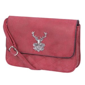 Trachtentasche Hirsch mit Steppung 003029 ~ rot