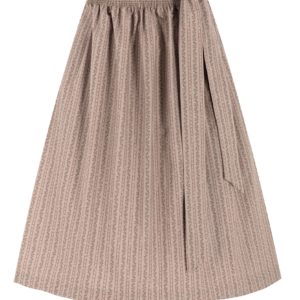 Dirndlschürze mit Rankenmuster (70 cm) ~ L ~ taupe