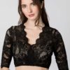 Dirndlbluse Alaya (schwarz
