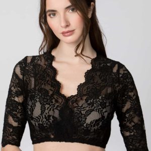 Dirndlbluse Alaya (schwarz