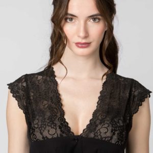 Dirndlbluse Aveline (schwarz