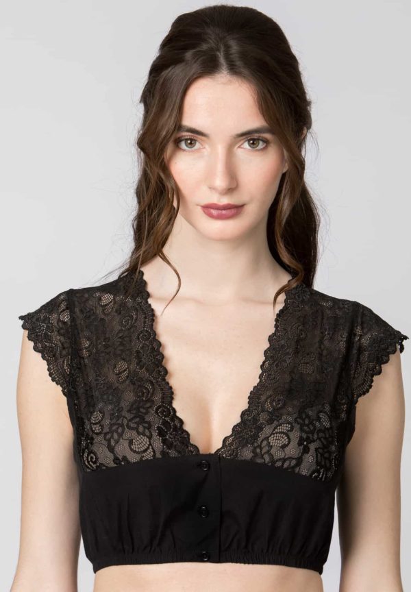 Dirndlbluse Aveline (schwarz