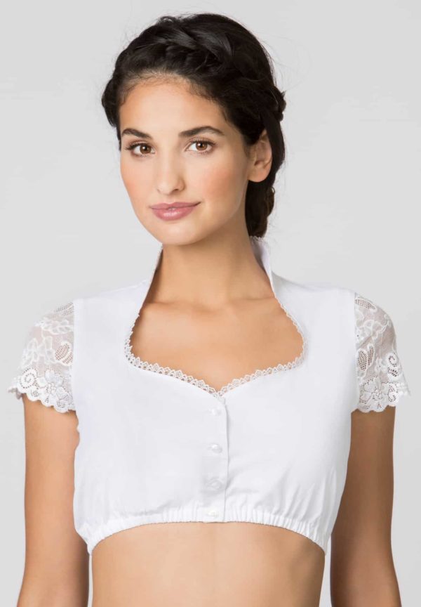 Dirndlbluse B-8058 (weiss
