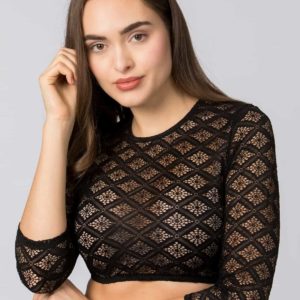 Dirndlbluse Holly (schwarz