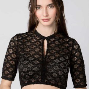 Dirndlbluse Laurene (schwarz