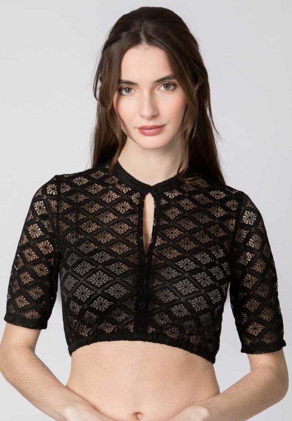 Dirndlbluse Laurene (schwarz