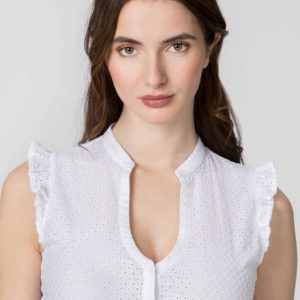 Dirndlbluse Melania (weiss