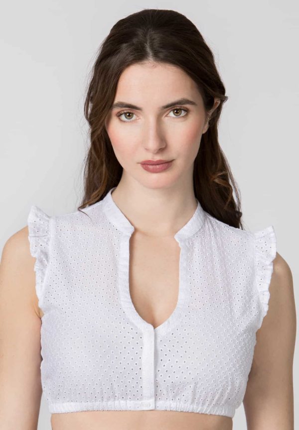 Dirndlbluse Melania (weiss