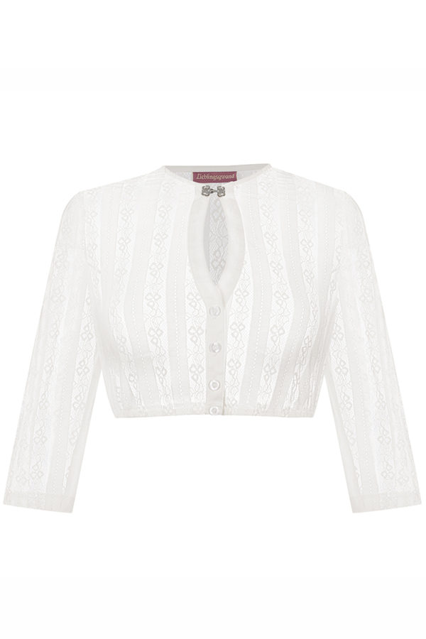 Dirndlbluse Spitze creme Nadine 013999 ~ 30