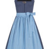 Midi Dirndl 65 cm dunkelblau hellblau Amalia 015429 ~ 36