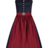 Midi Dirndl 65 cm dunkelblau rot Viktoria 010934 ~ 46