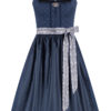 Midi Dirndl 65 cm dunkelblau weiß Alea 014664 ~ 38