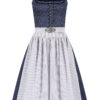 Midi Dirndl 65 cm dunkelblau weiß Mathilda 010041 ~ 38