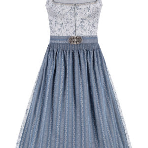Midi Dirndl 65 cm grau blau Emilia 014653 ~ 34