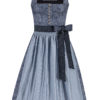 Midi Dirndl 70 cm blaugrau Nouria 016588 ~ 36