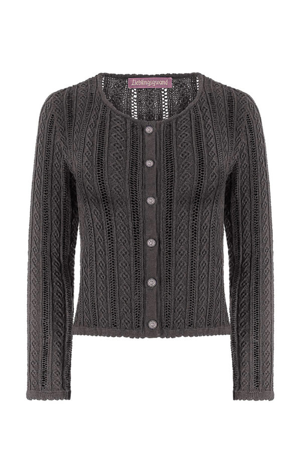Trachten Strickjacke grau Lisa 015925 ~ 32