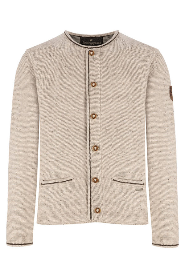 Trachten Strickjacke natur meliert Ferdi 013720 ~ 44