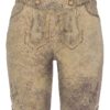 Damen Lederhose kurz hellbraun Cosima 002714 ~ 32