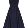 Dirndl lang 80 cm Gastro dunkelblau Britta 010944 ~ 34