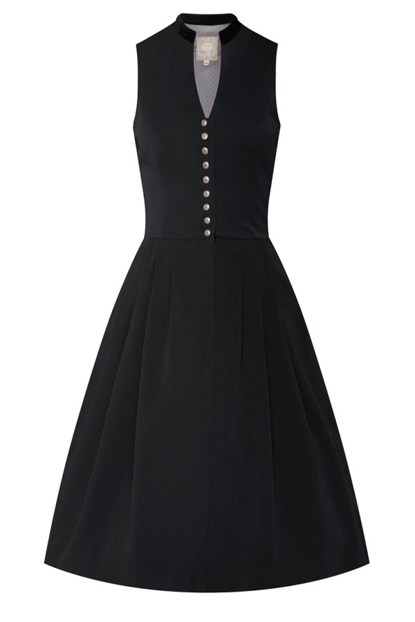 Midi Dirndl 65 cm Gastro schwarz Viona 006944 ~ 36