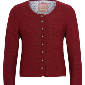 Trachten Strickjacke dunkelrot Franziska 014416 ~ 30