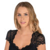 Dirndlbluse Spitze schwarz Anna 005663 ~ 30