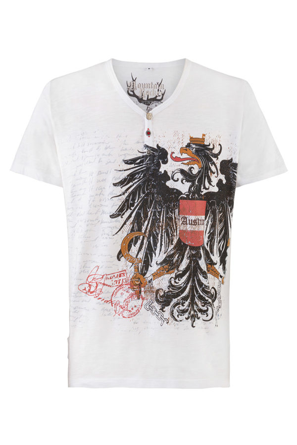 Trachtenshirt weiß Franz Austria 012549 ~ L