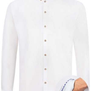 Trachtenhemd Alexio (weiss-blau