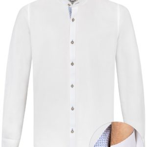Trachtenhemd Raffa (weiss-blau