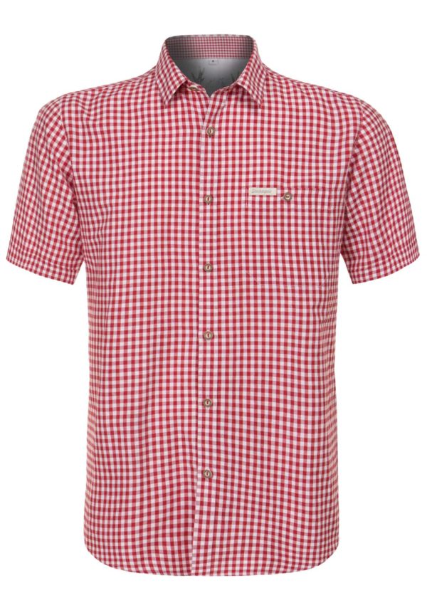 Trachtenhemd Renko3 (rot