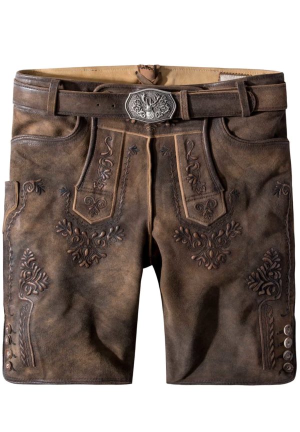 Trachtenlederhose Artur (muskat gespeckt